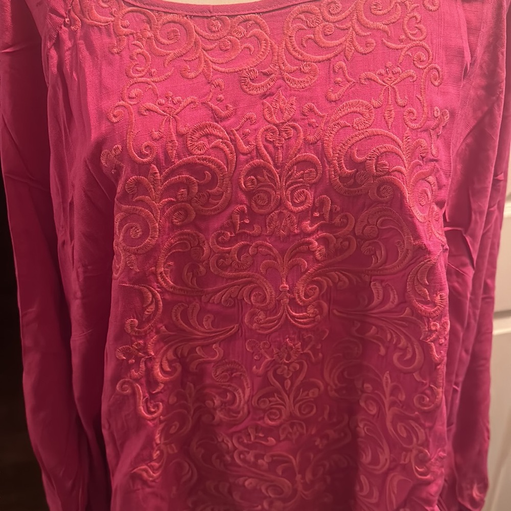 Pink Embroidered Savannah Jane Blouse - Picture 2 of 6